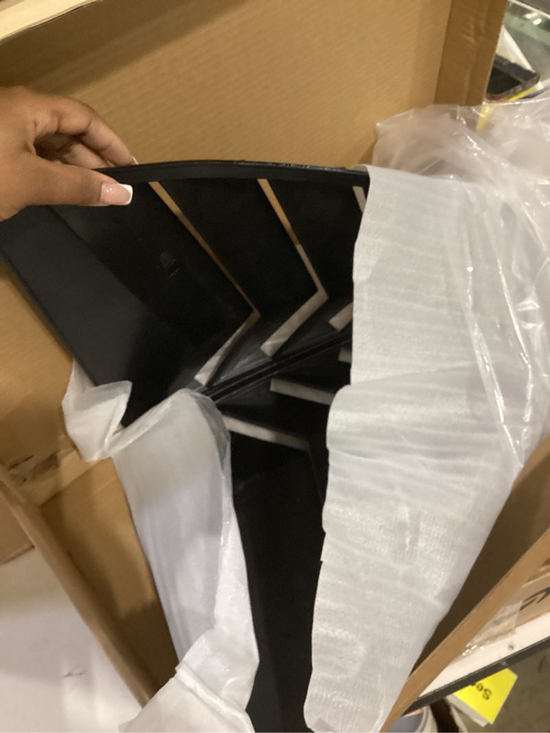 Condition photo showing As Is for rear window louvers for honda crv cr-v 2017 2018 2019 2020 2021 2022 accessories sporty air vent cover trim window glass blinds glossy black