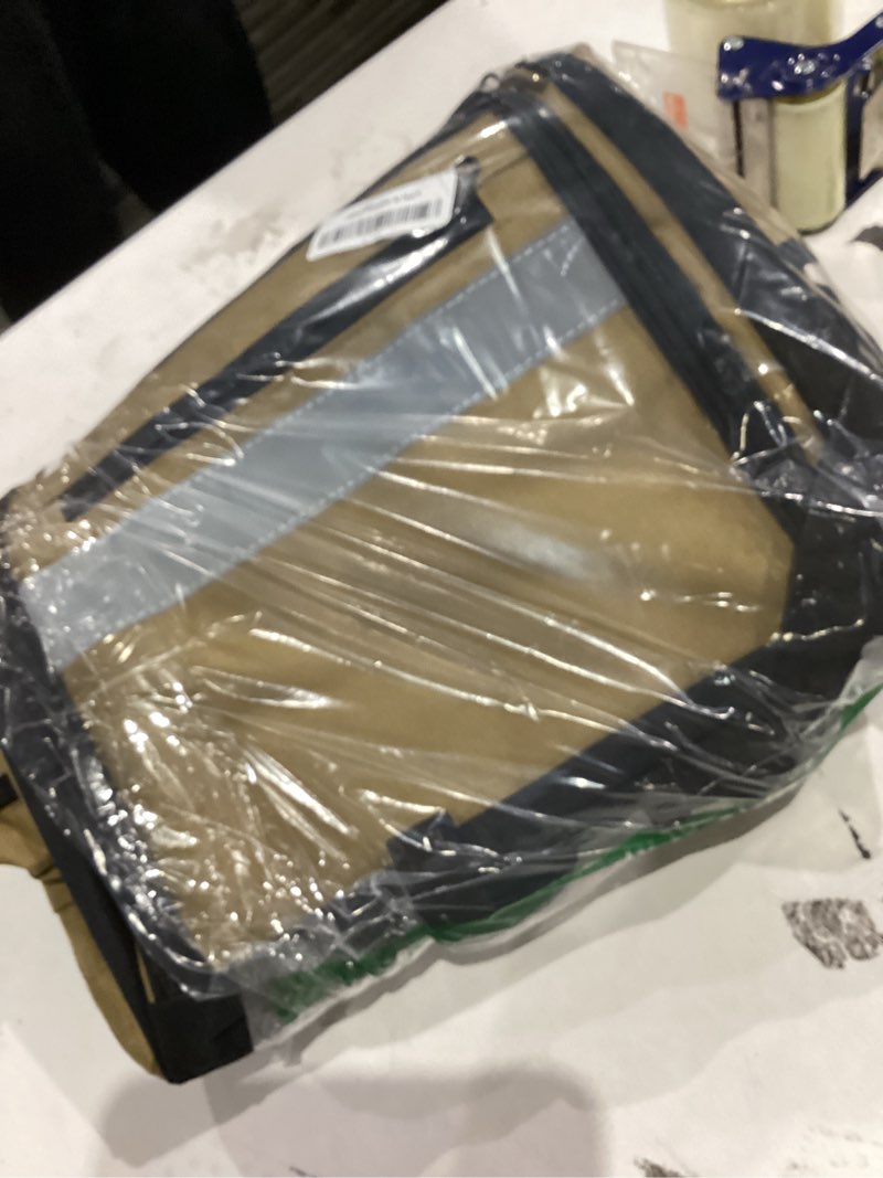 Condition photo showing As Is for Tool Bag Backpack, Heavy Duty Tool Backpack Bag with Waterproof Molded Base, Electrician Work Pack for Hand Tools, Multi Pockets Tool Storage Organizer for Contractor, Plumbers, HVAC Techs Khaki