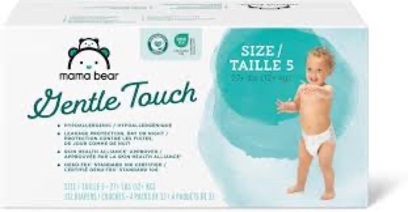 mama bear gentle touch diapers size 5