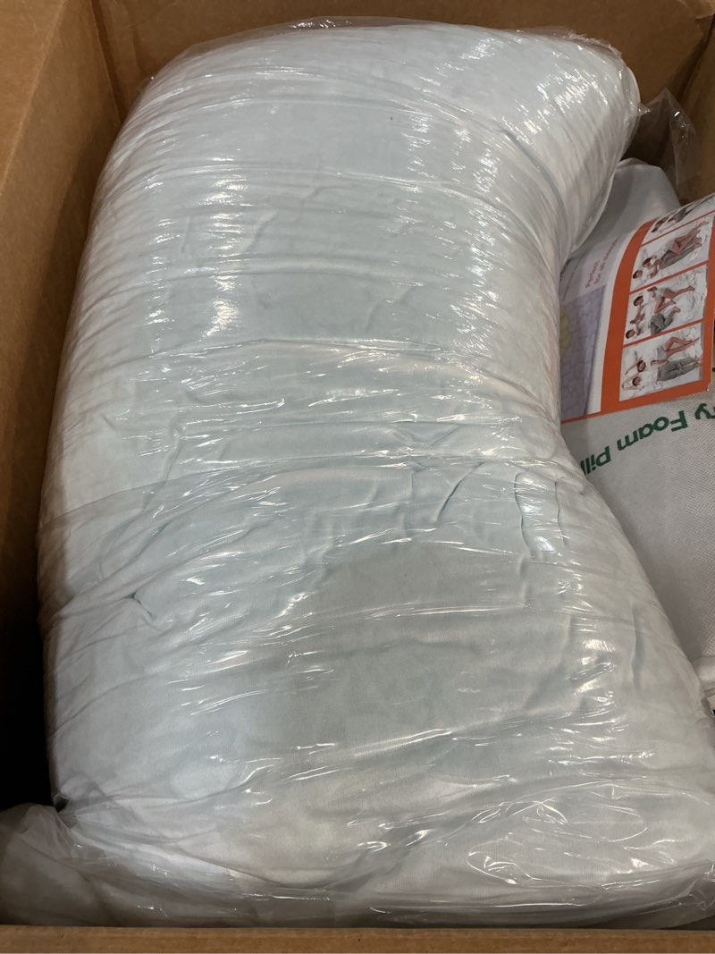 Condition photo showing As Is for Cooling Bed Pillows for Sleeping 1 Pack Shredded Memory Foam Pillows Adjustable Cool Pillow Queen (1 Count) Original White (Cooling)