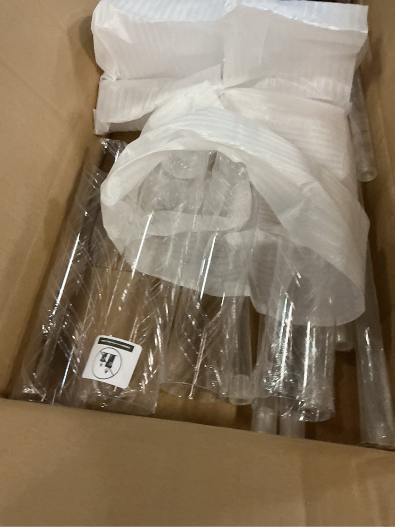 Condition photo showing New/Like New for 10 arm acrylic candelabra centerpieces for wedding tables, floor clear tall candlesticks holder with removable lampshade for birthday party home decoration, fit 0.82" led candles(37.7inches) 37.7"tall 1