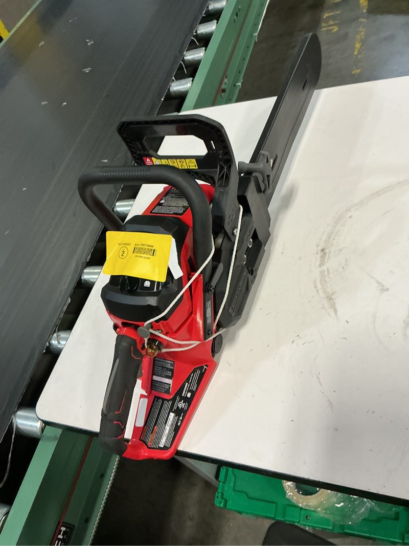 Condition photo showing As Is for craftsman s1600 42-cc 2-cycle 16-in gas chainsaw