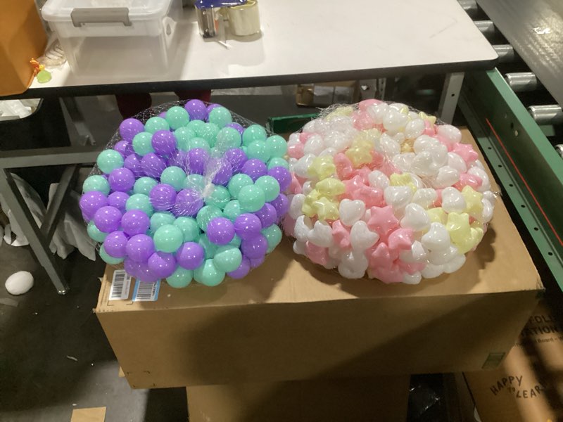 Condition photo showing Good Condition for Ball Pit Balls 100 200 500 1000 Plastic Balls for Toddlers Phthalate Free BPA Free Crush Proof Balls in Reusable Play Toys for Kids with Storage Bag Indoor Outdoor Macaron Purple 200