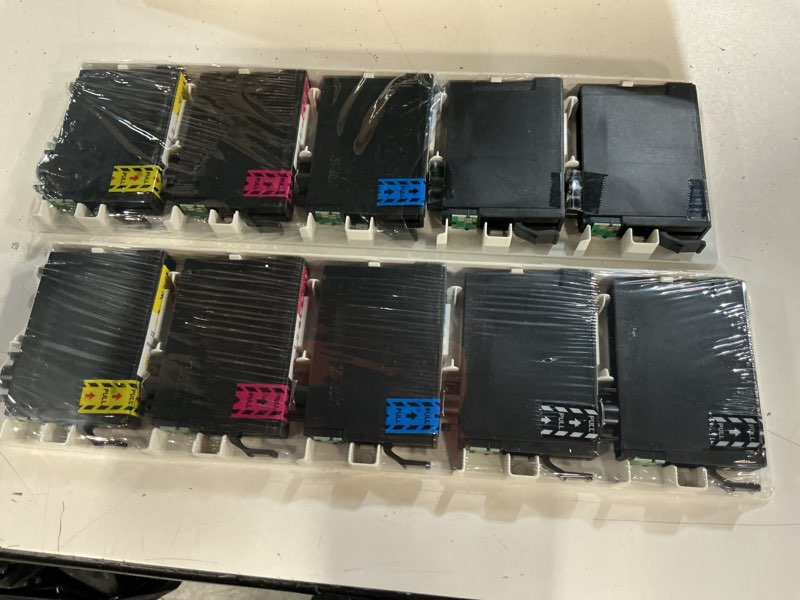 Condition photo showing New/Like New for remanufactured ink cartridges replacement for epson 232xl ink cartridges combo pack latest upgrade (10-pack) for 232 xl ink work with xp-4200 xp-4205 wf-2930 wf-2950 printer, (4bk/2c/2m/2y) 4 black 2 cyan 2 magenta 2 yellow