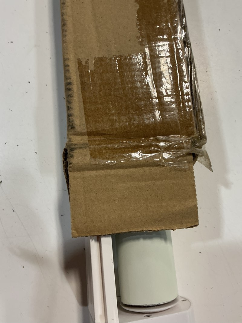 Condition photo showing Good Condition for lazblinds no tools no drill cordless roller shades, 100% blackout roller blinds for windows, thermal insulated uv protection waterproof roll up window blinds and shades, 31'' w x 72'' h, cream cream 31'' w x 72'' h