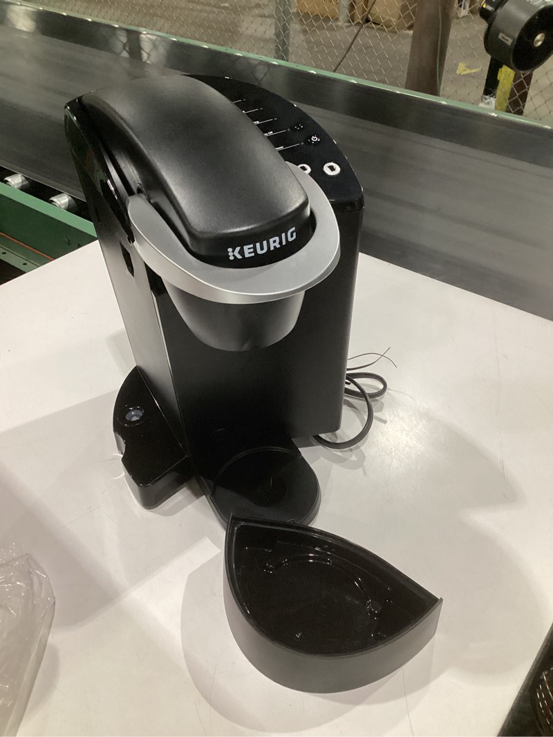 Condition photo showing As Is for (incomplete parts, not tested)keurig k-classic single serve k-cup pod coffee maker, with 3 brew sizes, 48oz removable reservoir, black