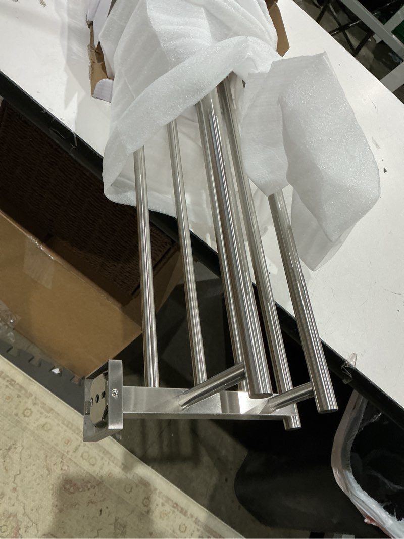 Condition photo showing Good Condition for alise towel rack,towel holder towel shelf with double towel bars for bathroom lavatory,sus 304 stainless steel wall mount towel hanger storage,32 inch brushed nickel brushed nickel 800mm/32-inch(double bars)