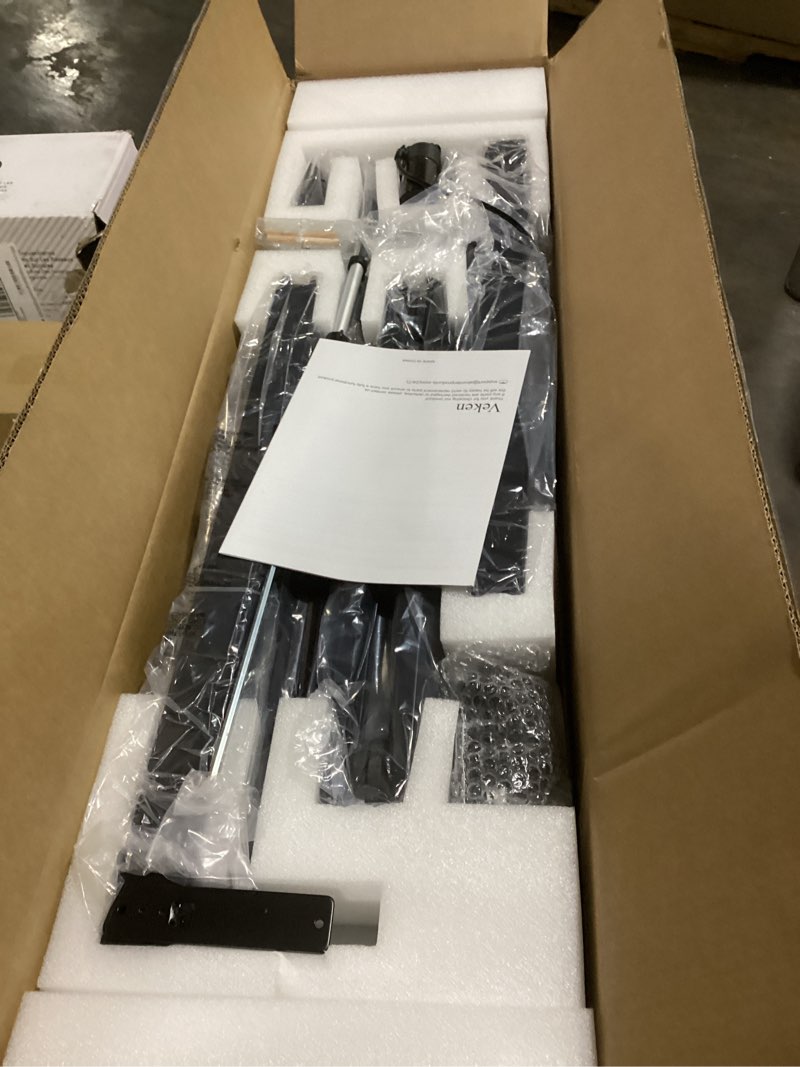 Condition photo showing Good Condition for Veken 47.2" Standing Desk, Adjustable Height Office Desk with Wood Desktop, Computer Table for Home Work, Study and Gaming, Small Spaces, Modern Furniture, Black 47.2 Inch Cyber Black