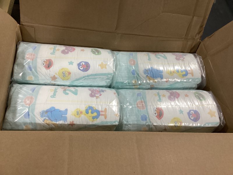 Condition photo showing New/Like New for pampers diapers - baby dry - size 5, 164 count, absorbent disposable infant diaper (packaging may vary) size 5 164