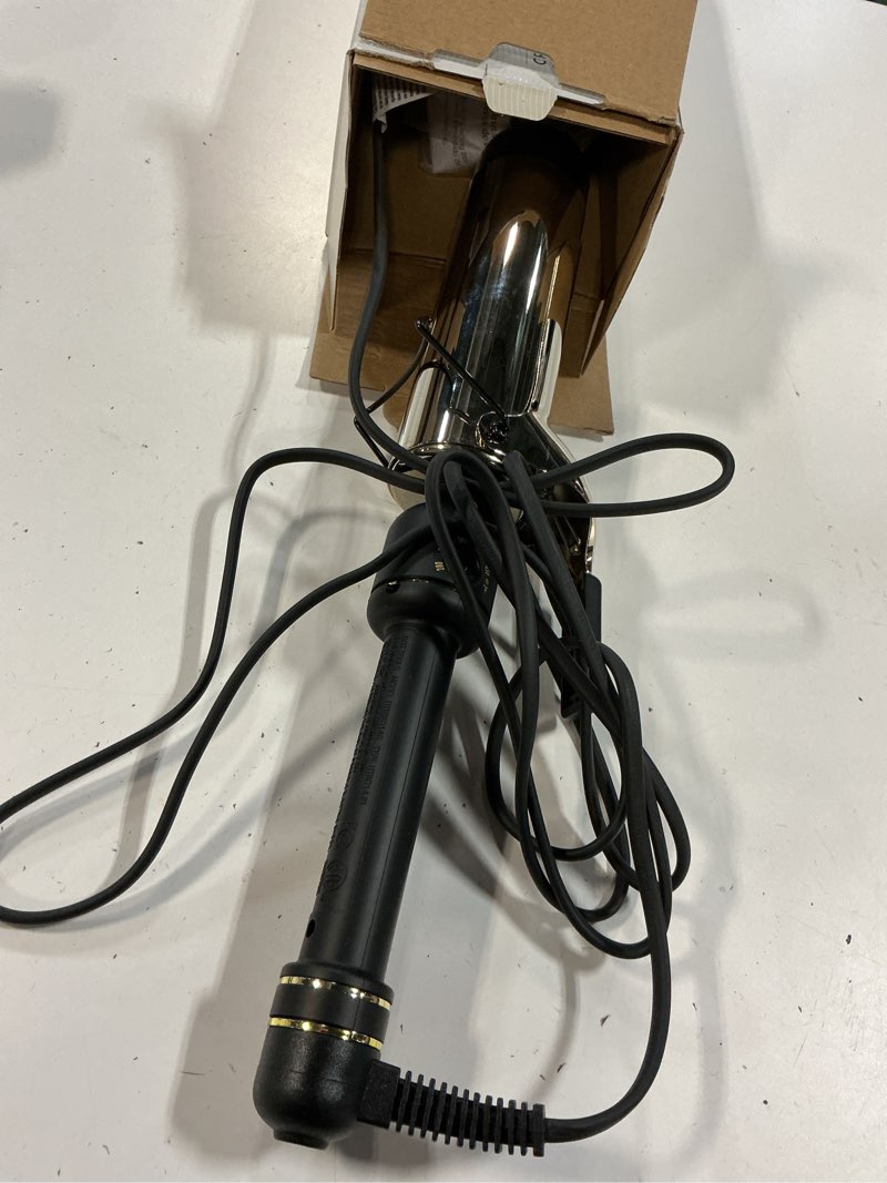 Condition photo showing Good Condition for hot tools 24k gold professional 2" extended barrel curling iron with clamp for loose curls - 24k gold technology for long-lasting results & longer barrel for easy styling 2 inches