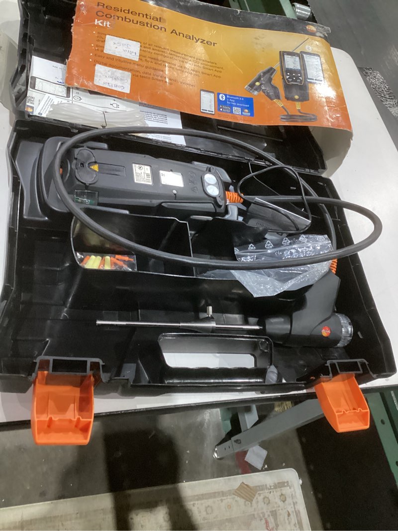 Condition photo showing As Is for testo 310 ii combustion analyzer hvac – combustion leak tester for temperature, flue gas & pressure – natural gas leak detector with smart app and probe