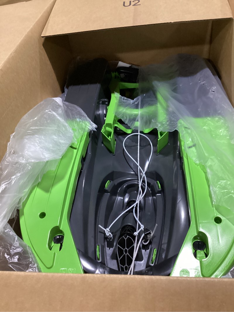 Condition photo showing Good Condition for Snow Sled for Kids, Adults - Toboggan Sled, Easy Turning Steering Wheel, Anti-Slip Seat, Pull Up Brake, Durable Plastic Sled, Lightweight, Snow Sleds, Age 3+ 260 lbs
