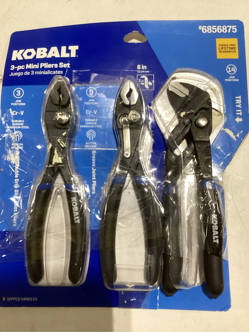 kobalt 3 piece pliers set