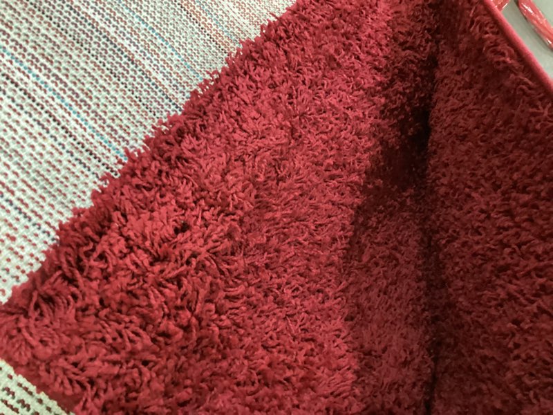 Condition photo showing As Is for very large area rug (product info unknown)