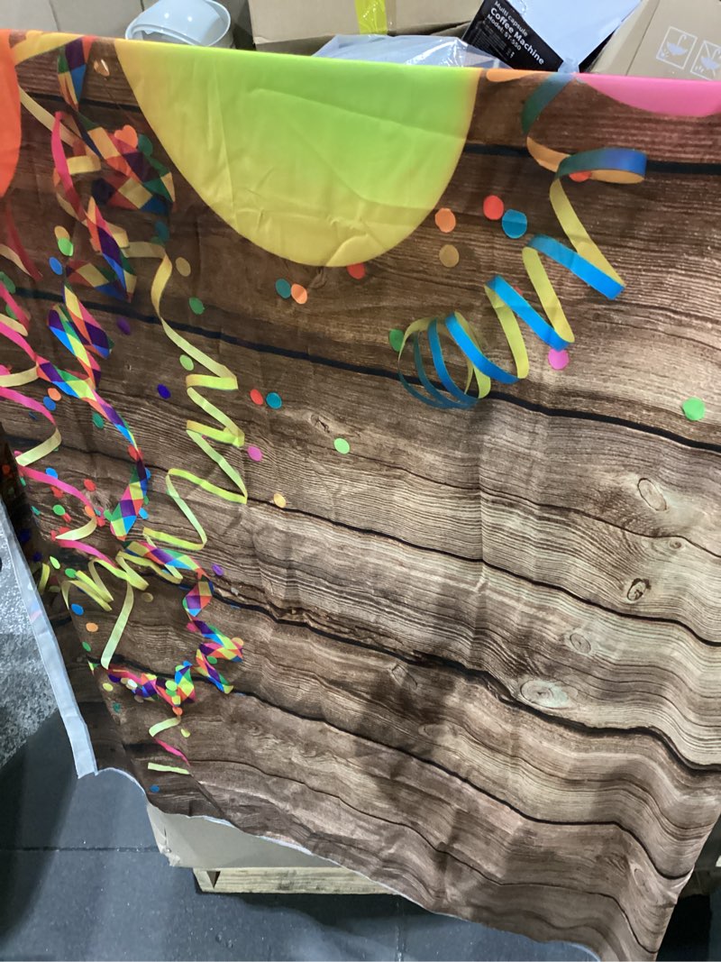 Party background wooded with ballons 