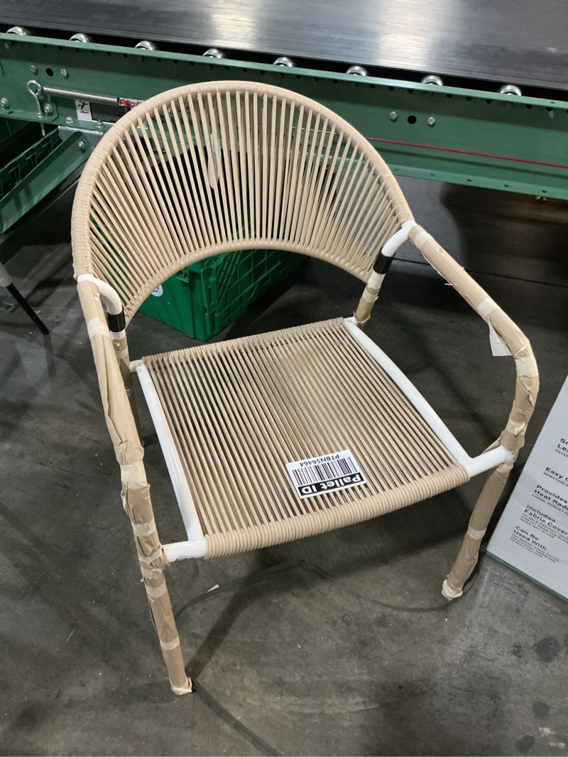 Condition photo showing Good Condition for mackworth outdoor stacking patio club chair white - threshold ?