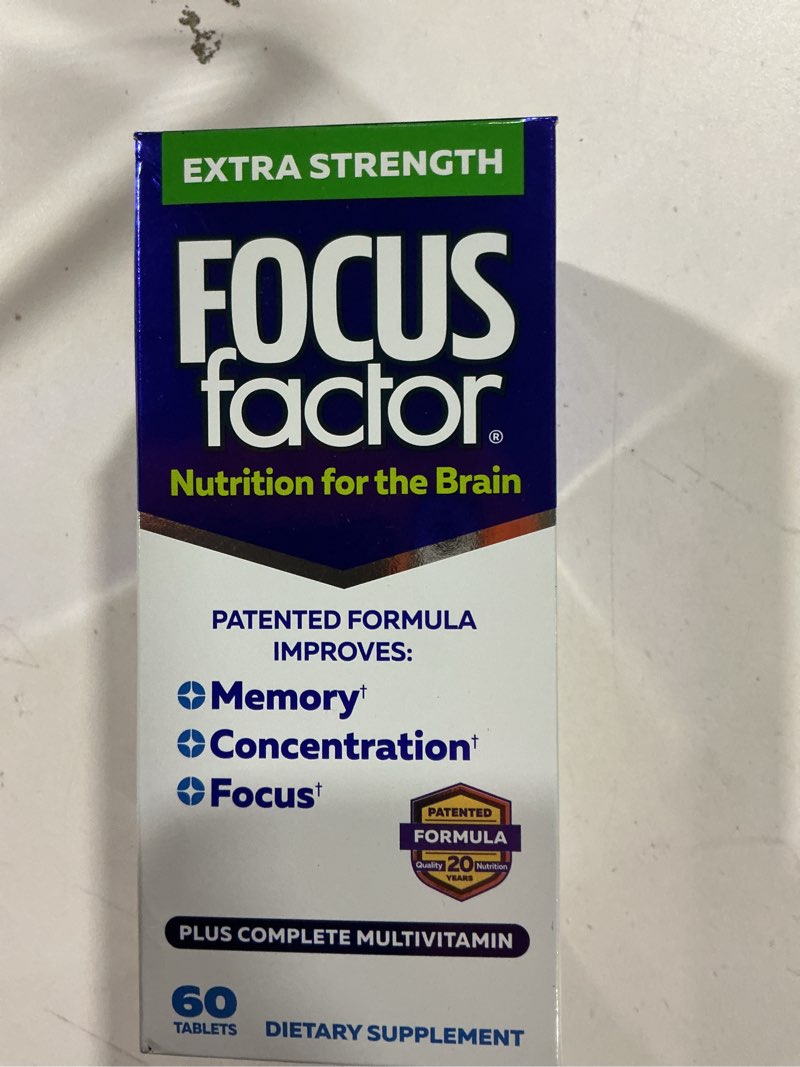 Focus Factor Extra Strength Tablets for Brain Health, 60 Ea, 60Count