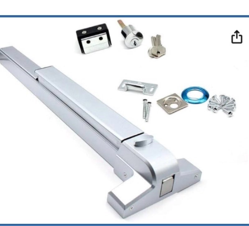 (Similar)Commercial Door Push Bar Panic Exit Lock Device Heavy Duty Stainless Steel Emergency Exit Bar Hardware Latches