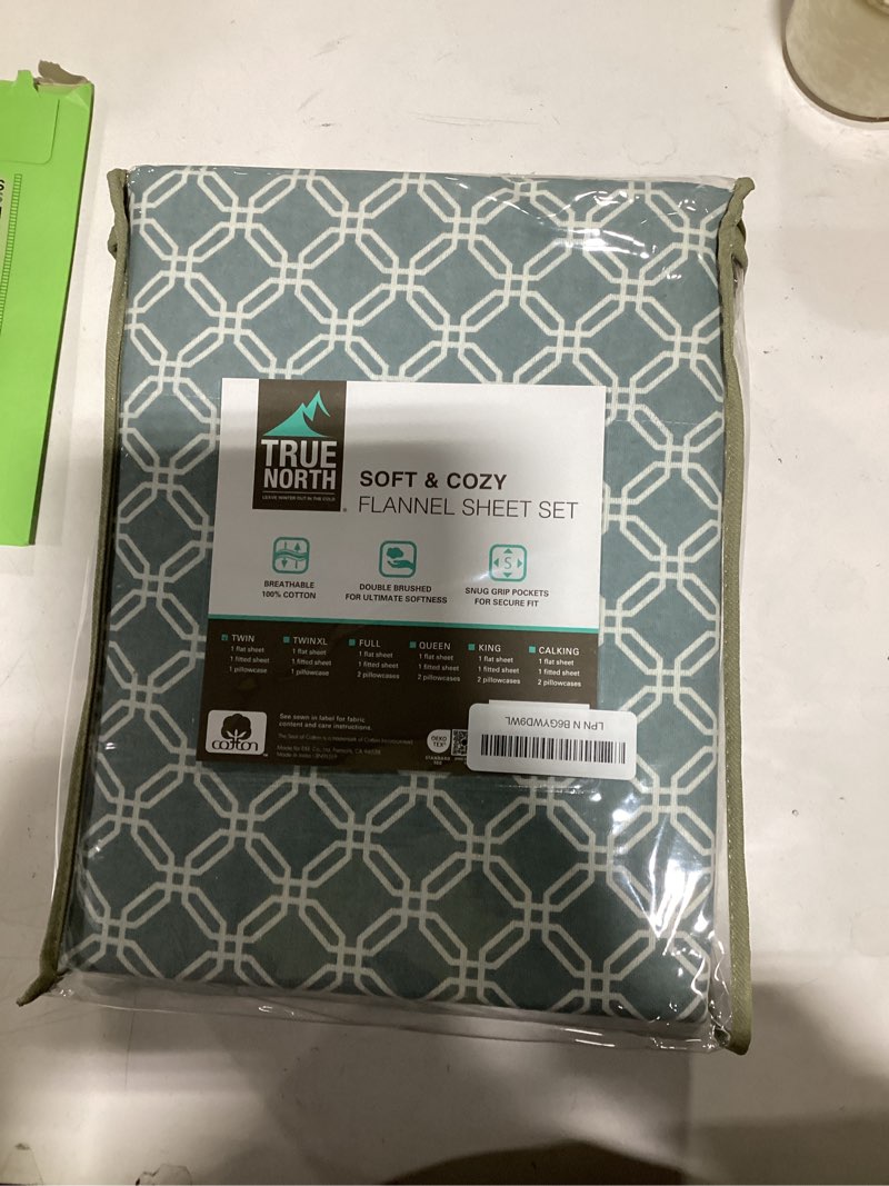 true north by sleep philosophy cozy flannel warm 100% cotton sheet - novelty print animals stars cut