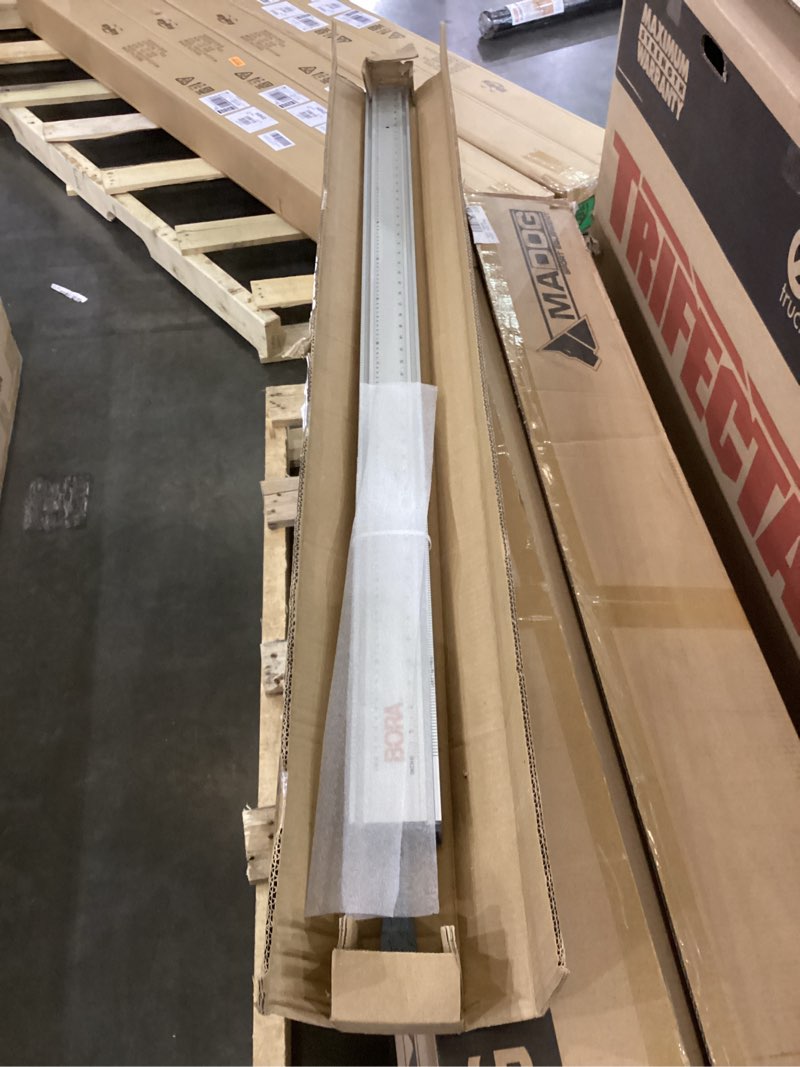 Condition photo showing As Is for Bora 100” WTX Ruled Clamp Edge Saw Guide for Woodworking, Contractors, Carpenters and DIY, Guide for Circular Saws, 100 Inch Cutting Length, 545100