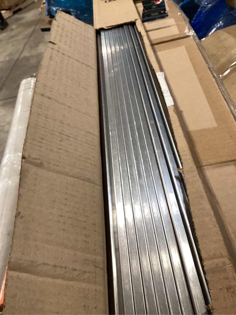 Condition photo showing As Is for prime-line mp14071 aluminum screen frame – 5/16 x 3/4 x 72 in. aluminum finish – build or repair window screens – cut to size – uses 5/16 x 3/4 in. screen frame corners (20 pack)
