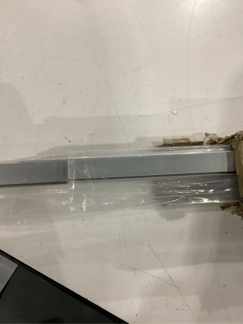 Condition photo showing As Is for hunhun 10-pack 3.3ft/1meter u shape led aluminum channel system with milky cover, end caps and mounting clips, aluminum profile for led strip light installations, very easy installation