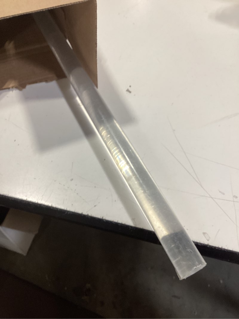 Acrylic Lucite Dowel - 7/8”W x 24”L - for DIY Projects, Crafts & More - Durable & Sturdy Material - 22mm x 610mm - One Rod - Clear