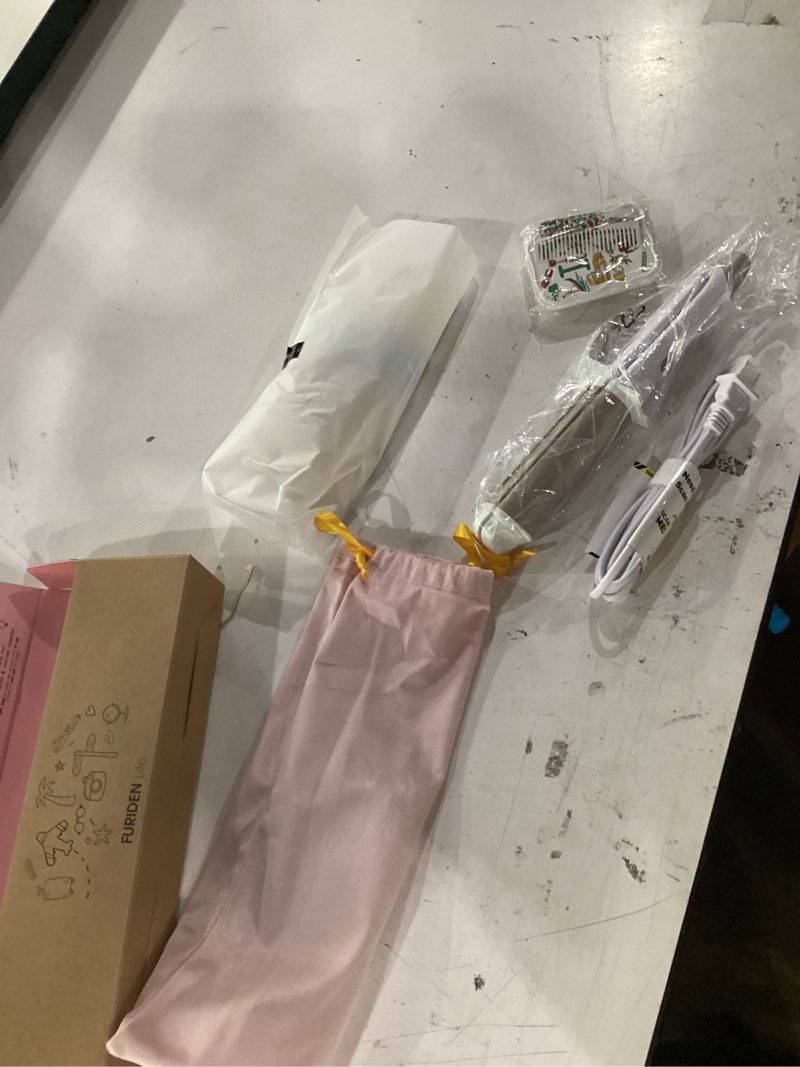 Condition photo showing Good Condition for furiden lite dual-voltage curling iron, 2-in-1 travel combo for carry-on | 1 1/2 inch europe travel curling iron & straightener with 3 temps settings, 110~240v for shoulder-to-armpit length hair 1.5? barrel — creates loose waves gold
