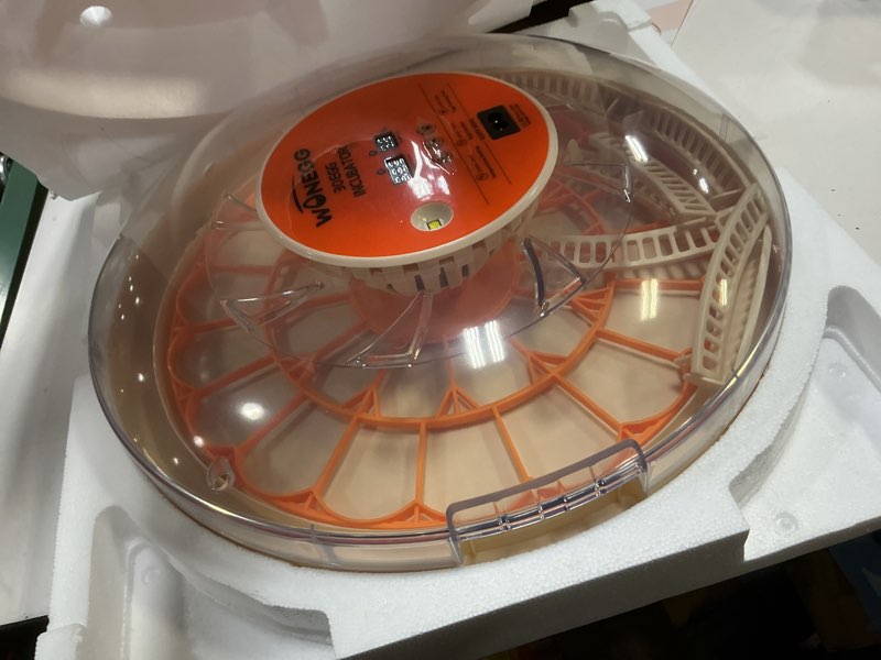 Condition photo showing Good Condition for Core Max 30 Egg Incubator for Large-Batch Hatchers, Hands-On Control, Auto Egg Turning, Manual Water Fill, Consistent Temp, Real-Time Display, Candler for Chicken, Goose, Duck, Quail, Pigeon, Turkey 30 egg-orange