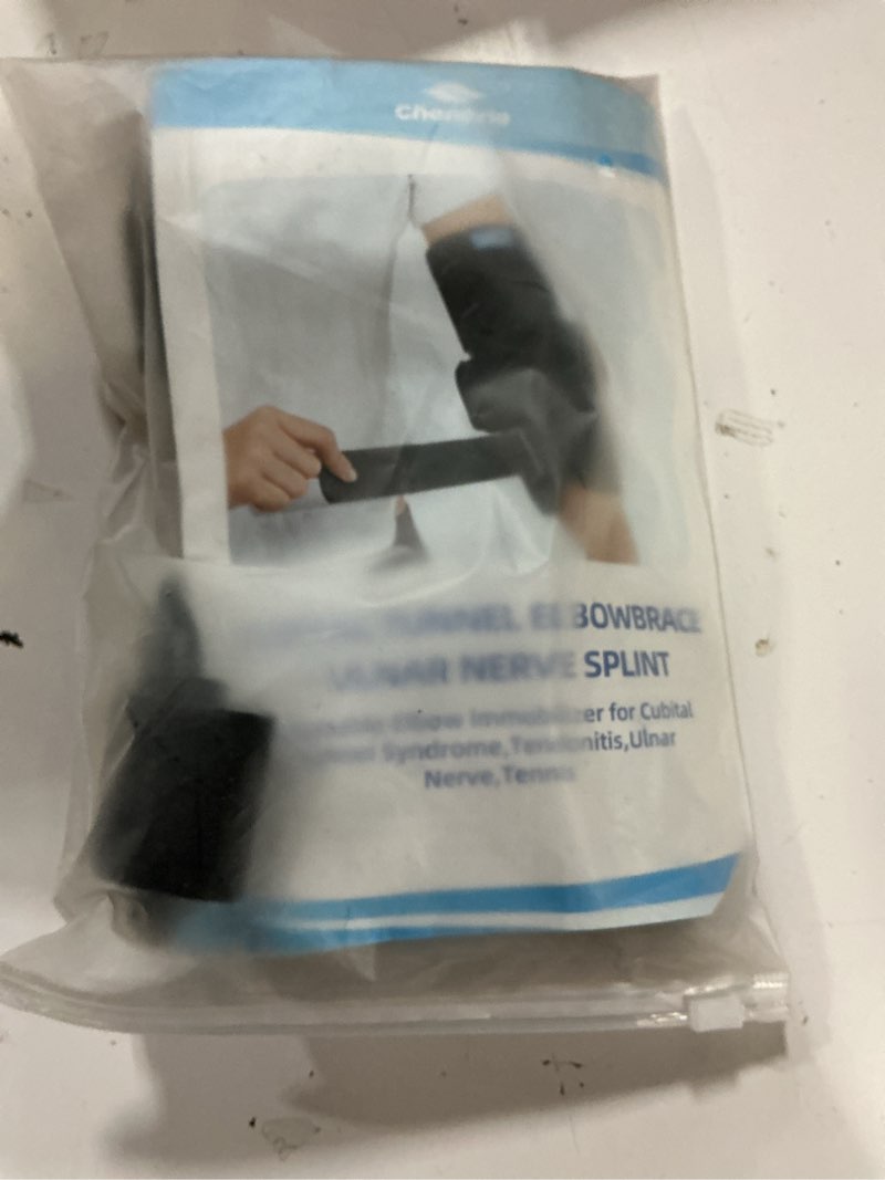 Condition photo showing New/Like New for cubital tunnel elbow brace – ulnar nerve splint, adjustable elbow immobilizer elbow splint for sleeping & day use, fits left & right arms (l)