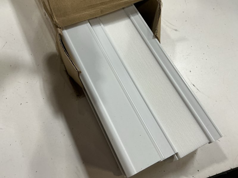 Condition photo showing As Is for blindsavenue cordless top down bottom up cellular honeycomb shade, 9/16" single cell, light filtering, cotton white, size: 32" w x 72" h cotton white 32"w x 72"h