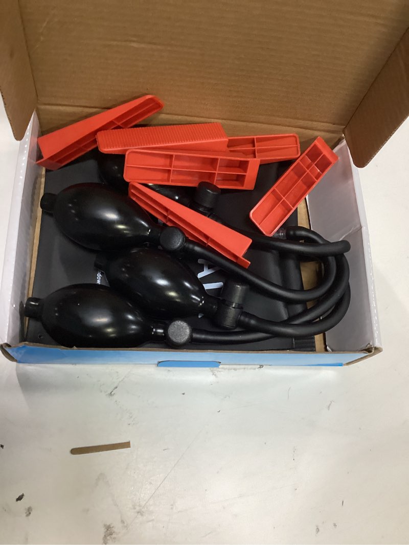 Condition photo showing Good Condition for esynic 4 pack heavy-duty air wedge bag kit – 300lbs polyurethane rubber door lifting bag with quick-release valve & 6 wedges durable air shim pump up to 2" lift height for door window installation