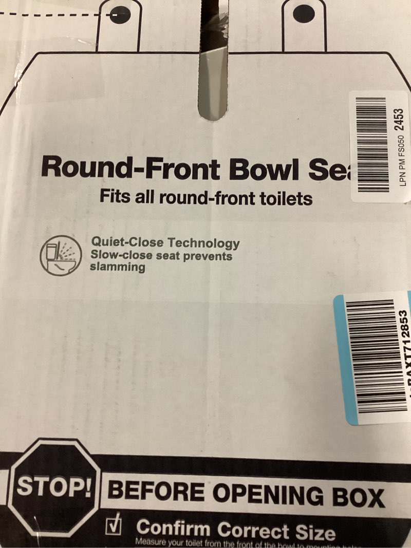 Condition photo showing New/Like New for kohler 4639-rl-ny cachet readylatch round toilet seat soft close, dune dune round ready latch