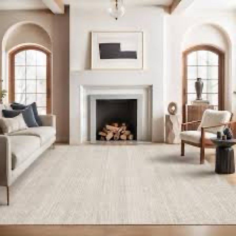 Valenrug Washable Rugs 8x10 - Stain Resistant 8x10 Area Rugs for Living Room, Non Slip Backing Print