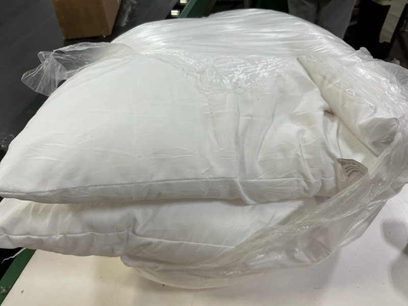 Condition photo showing Good Condition for 20 x 20 inches Pillow Inserts, Set of 4 Hypoallergenic Brushed Microfiber Liner Down Alternative Filled Square Cushion Throw Pillow 20" x 20"