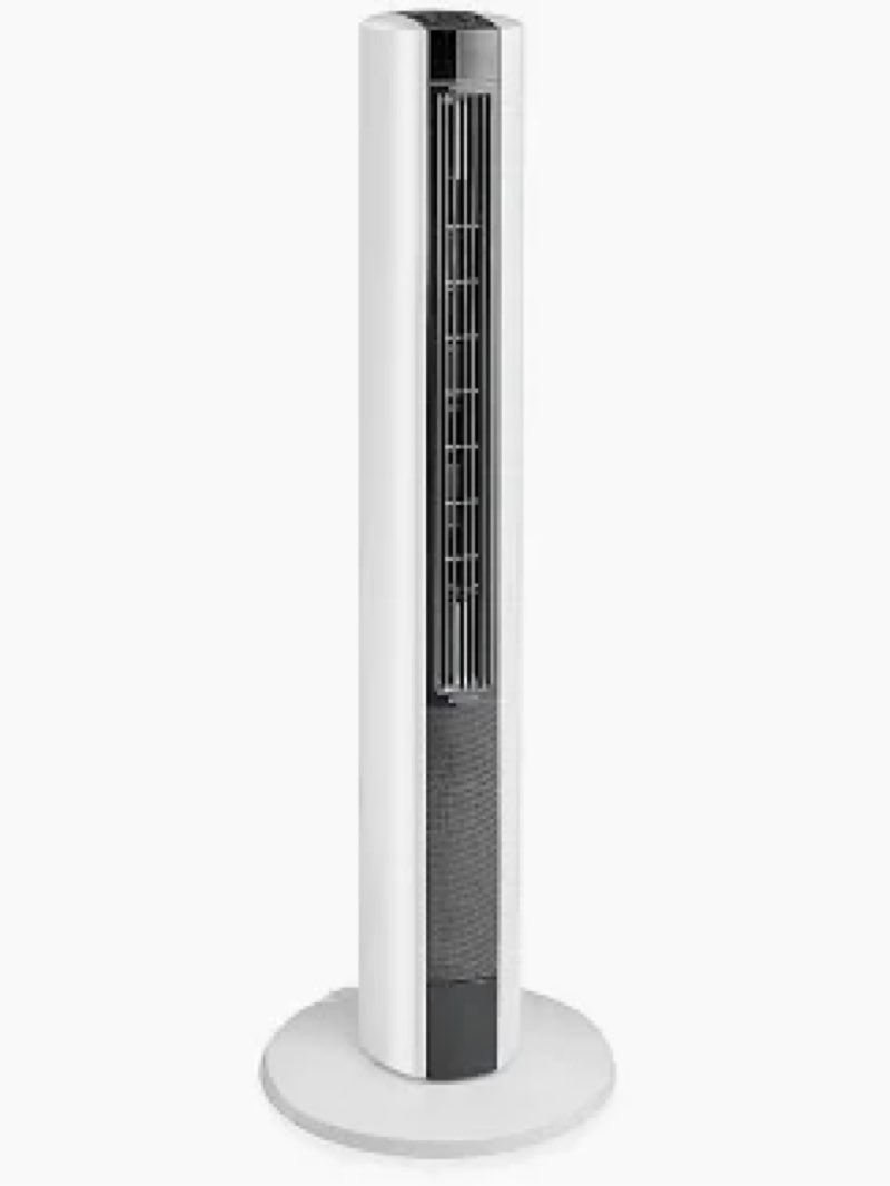 lasko oscillating all season tower fan and space heater in one for home with adjustable thermostat, 