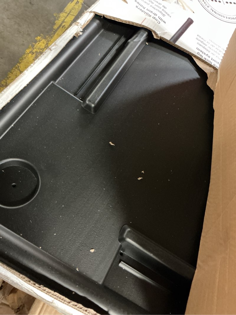 Condition photo showing As Is for Bene Casa Black Domino Table Professional Size