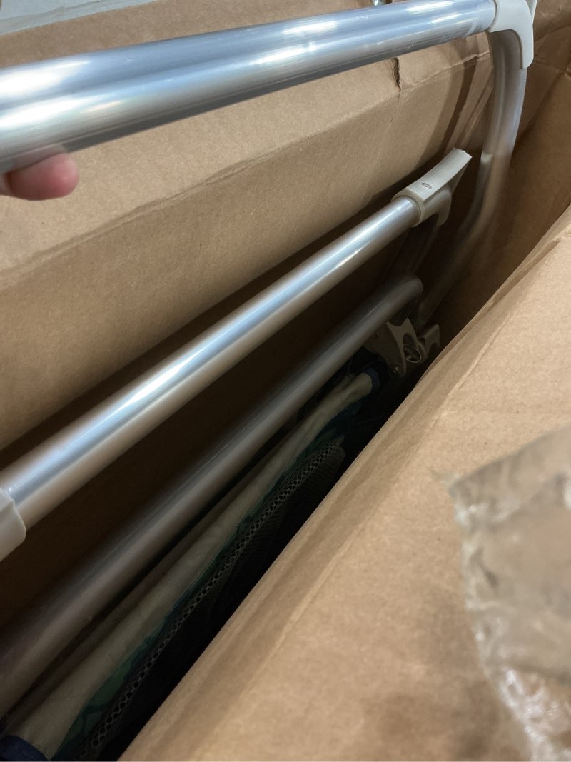 Condition photo showing Good Condition for Hurley Hi-Boy Wood Arm Beach Chair, One Size, Knockout Floral Unity Blue