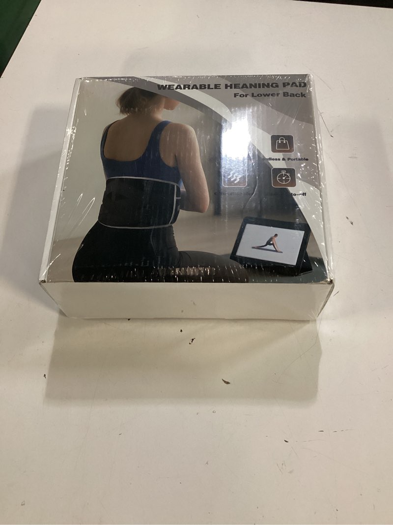 Condition photo showing New/Like New for heating pad for back pain relief: cordless 7000mah heated pad for lower back pain lumbar massager with 6 heat 6 vibration - rechargeable portable heating pad for women men