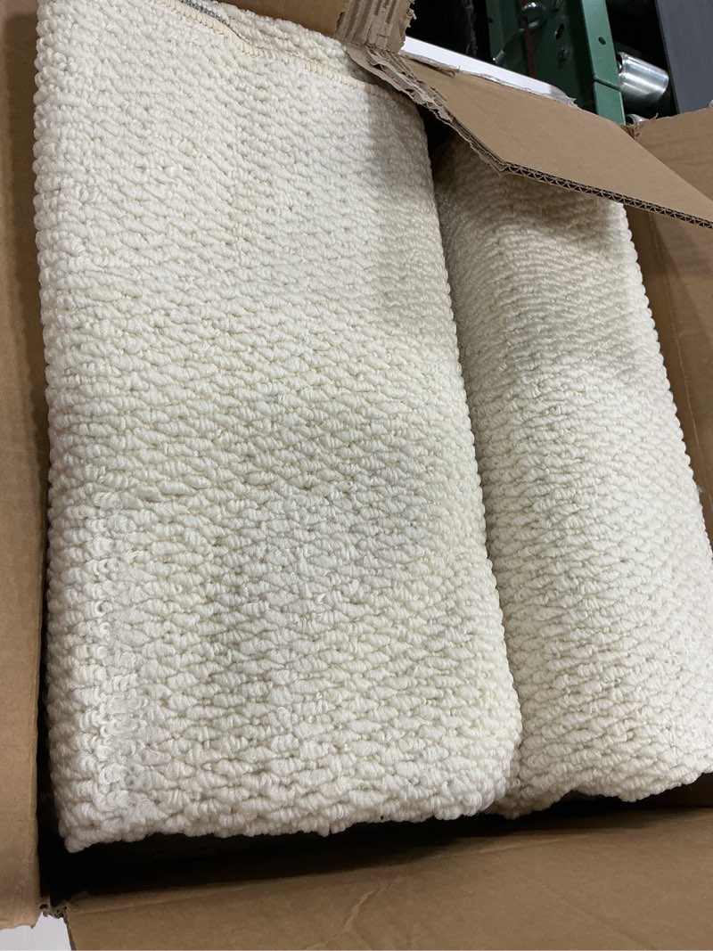 Condition photo showing Good Condition for Bedsure 5x7 Faux Wool Area Rugs for Living Room, Machine Washable Carpet, Non-Slip Backing, Pet Friendly Throw Rug for Bedroom Dining Room, Linen 5'x7' 06 - Linen