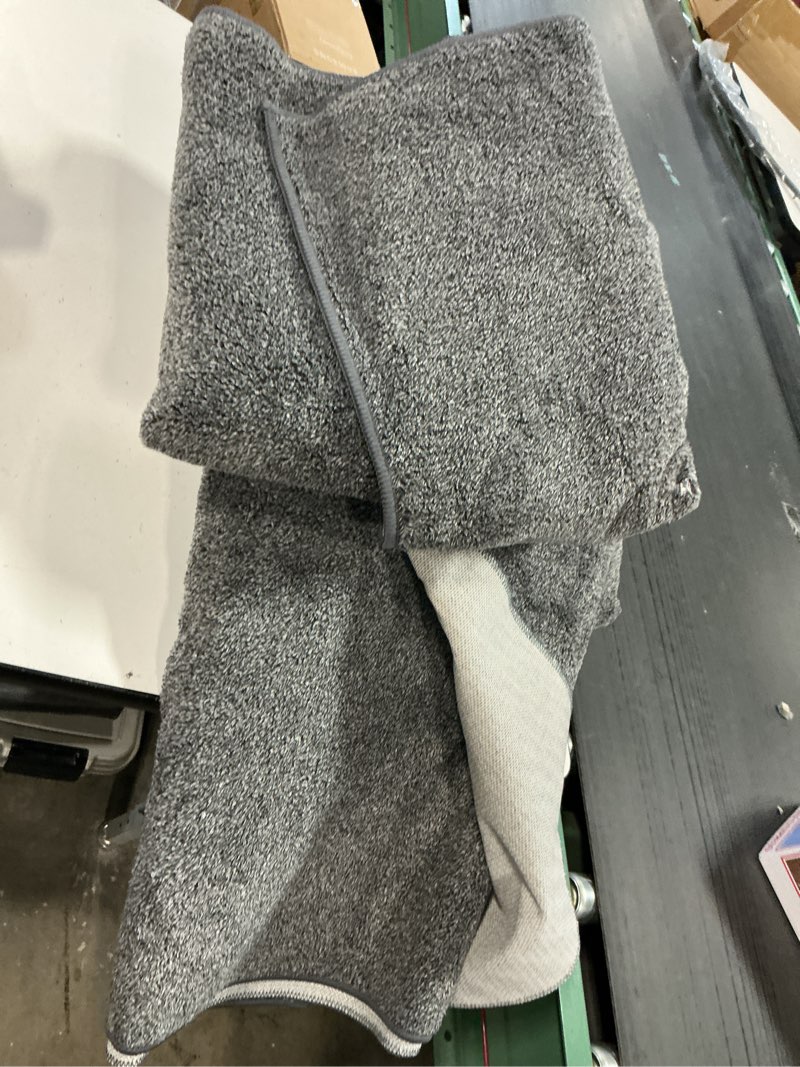 Condition photo showing As Is for  Berlin Grey 8 ft. x 10 ft. Solid Plush Shag Indoor Area Rug