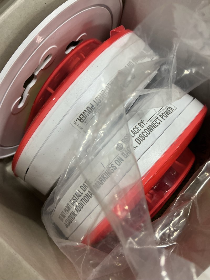 Condition photo showing Good Condition for kidde hardwired smoke detector, aa battery backup, interconnectable, led warning light indicators, 2 pack 2 pack 9th edition 20sar
