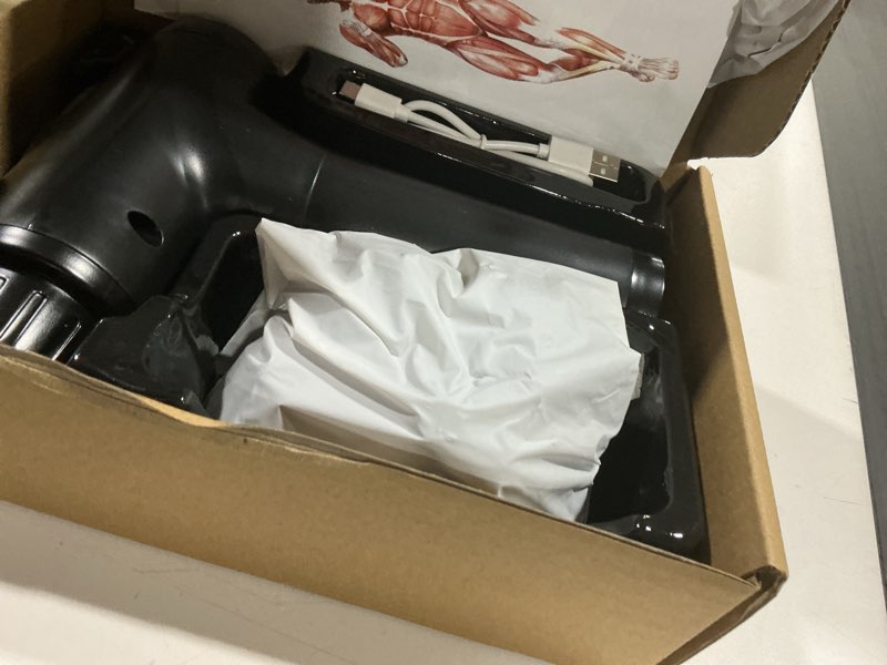Condition photo showing Good Condition for Massage Gun Deep Tissue, Handheld Electric Muscle Massager, High Intensity Percussion Massage Device for Pain Relief with 9 Attachments,Pallet of Product Black