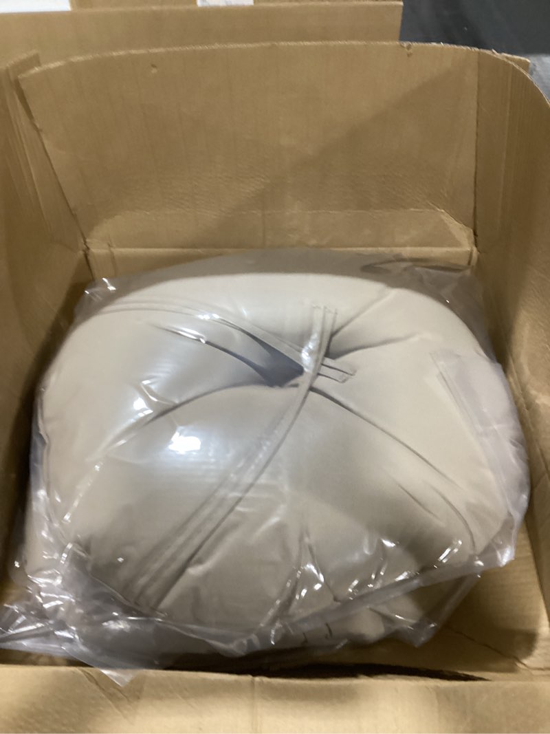 GUEGLSA Outdoor Tufted Round Cushions 18 inch, Waterproof Bistro Chair Cushions 18"x18"x3", Circular