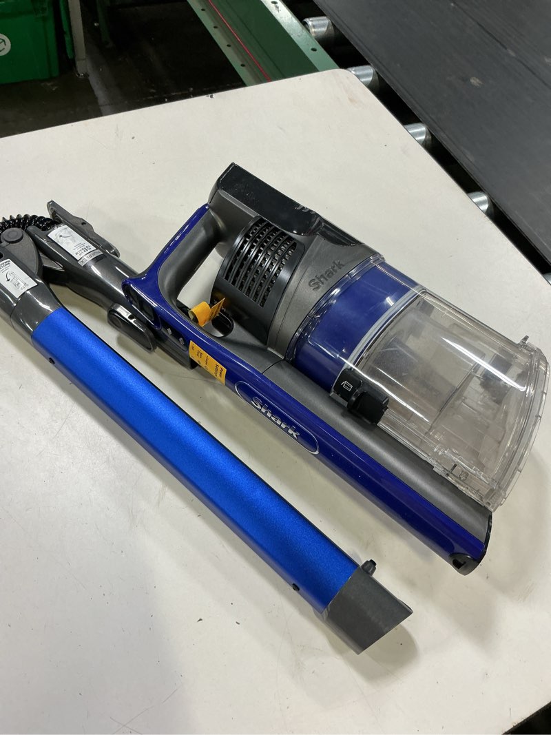 Condition photo showing As Is for shark pet pro cordless stick vacuum with multiflex iz340h