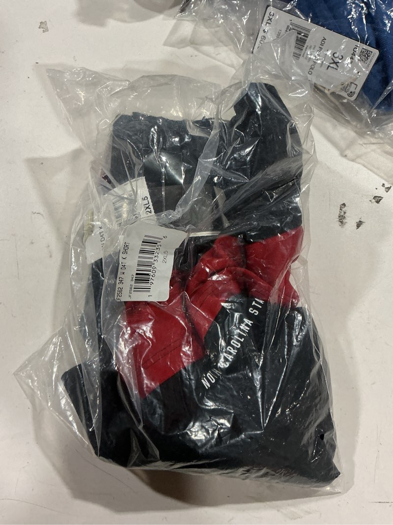 adidas Women's D4T Woven North Carolina State University Training Shorts, Black/Team Power Red/White