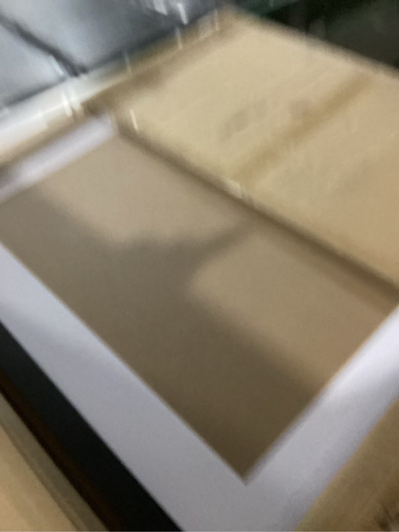 Condition photo showing New/Like New for 30x30 Picture Frame Black with 24x24 Mat, Display Photo 24x24 with Mat or 30 x 30 Without Mat, Wall Hanging Large 30x30 Poster Frame with Shatter Resistant Plexiglass, Black Black 30x30 inch