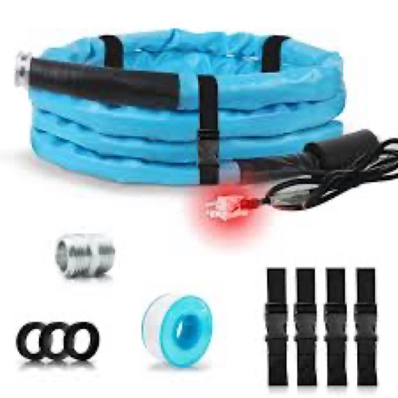 OEBLD Heated Water Hose for Rv (50ft L x 5/8"ID) 4.0 Upgraded Function with Energy Saving Thermostat