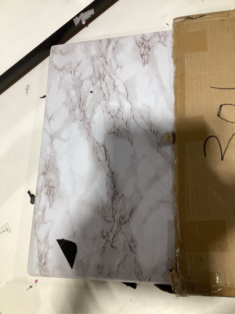 Condition photo showing Good Condition for huanuo folding tv tray table -stable tray table with no assembly required, tv dinner tray for eating, foldable snack tables for bed & sofa (marbling) marble