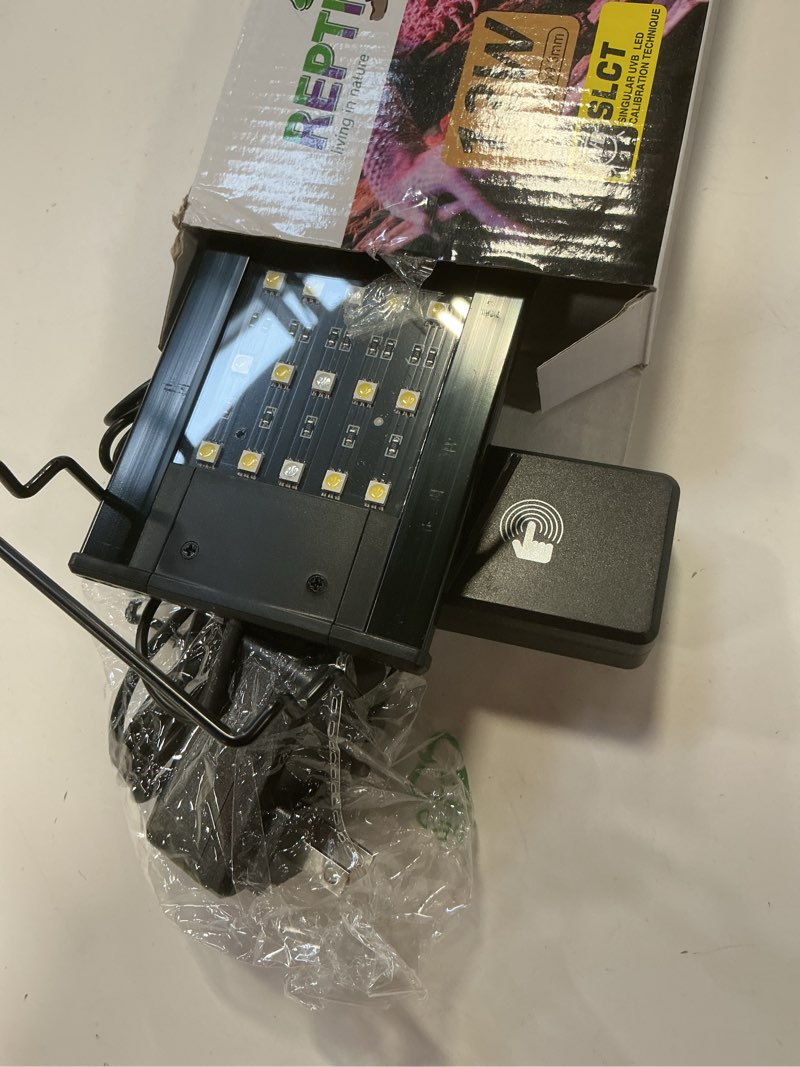 Condition photo showing As Is for REPTI ZOO UVB Reptile Light with Dimming | 28 inch UVB LED Light Bulb for Reptile | 12W 10.0 UVB Lamp for Bearded Dragon Gecko Chameleon Frog | Reptile Light Bar Fixture with Controller 24 inch